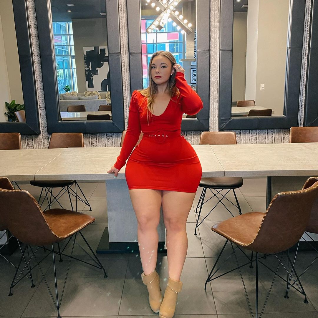 Colors of Autumn 94 in red one piece dress